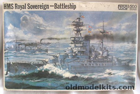 Frog 1/500 HMS Royal Sovereign Battleship (1944), F122 plastic model kit